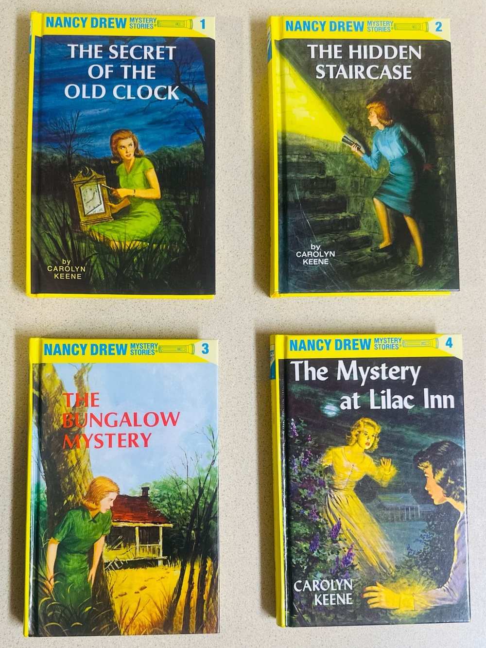 Vintage Bundle of 4 books Nancy Drew Mystery Stories  Hardcover